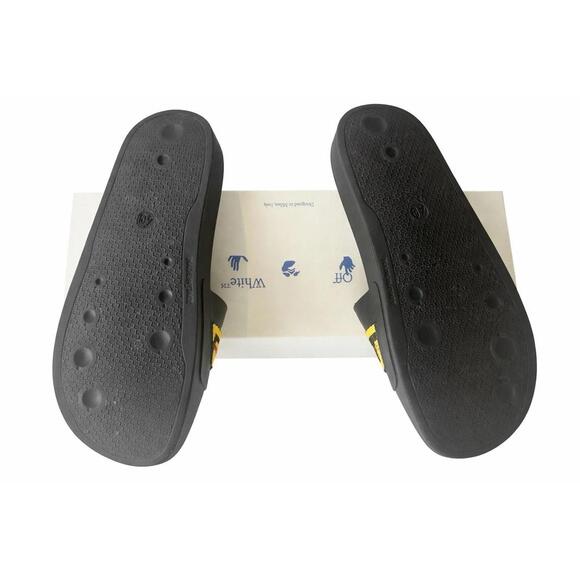 Off-White Industrial Slider Black Yellow Men\'s Slide Sandals EU 40 Rubber main image 4